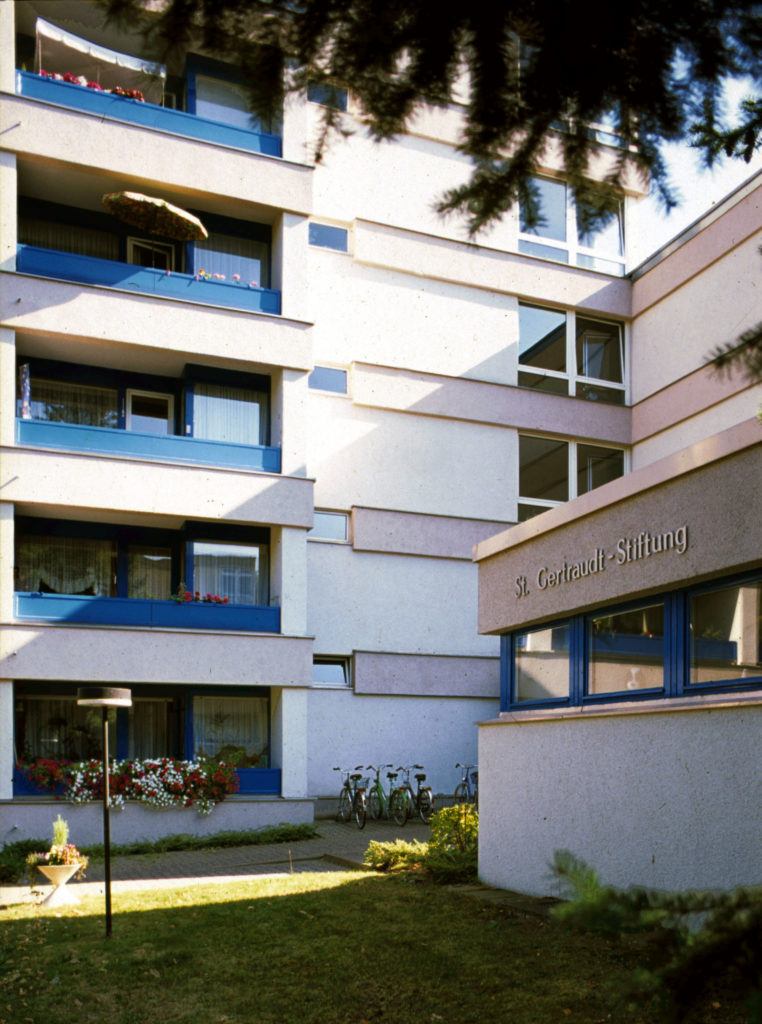 Blick auf das Gebäude der St. Gertraudt Stiftung