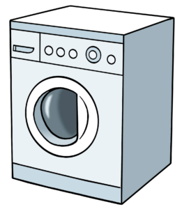 Das Bild einer Waschmaschine